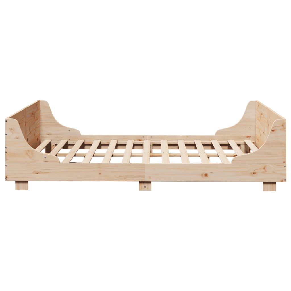 vidaXL Estructura de cama sin colchón madera de pino blanca 140x200 cm