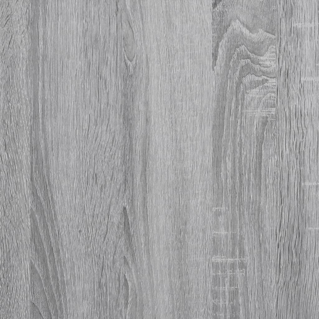 vidaXL Cubierta de radiador madera color gris Sonoma 205x21,5x83,5 cm