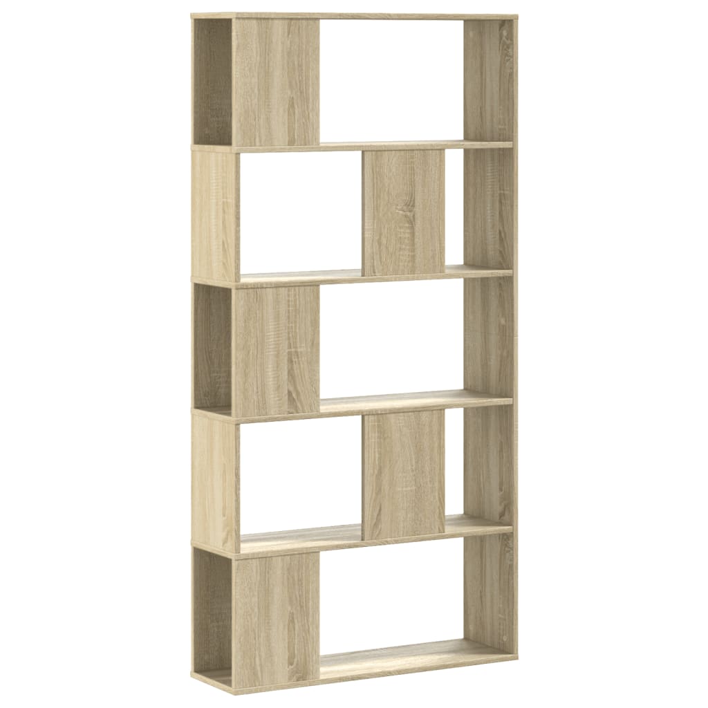 vidaXL Librería de 5 niveles madera roble Sonoma 80,5x23,5x162,5 cm