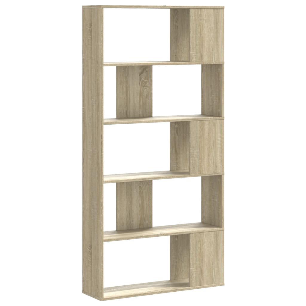 vidaXL Librería de 5 niveles madera roble Sonoma 80,5x23,5x162,5 cm