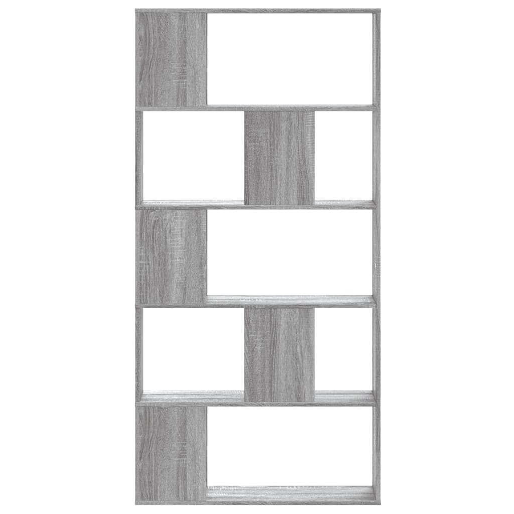 vidaXL Librería de 5 niveles madera gris Sonoma 80,5x23,5x162,5 cm