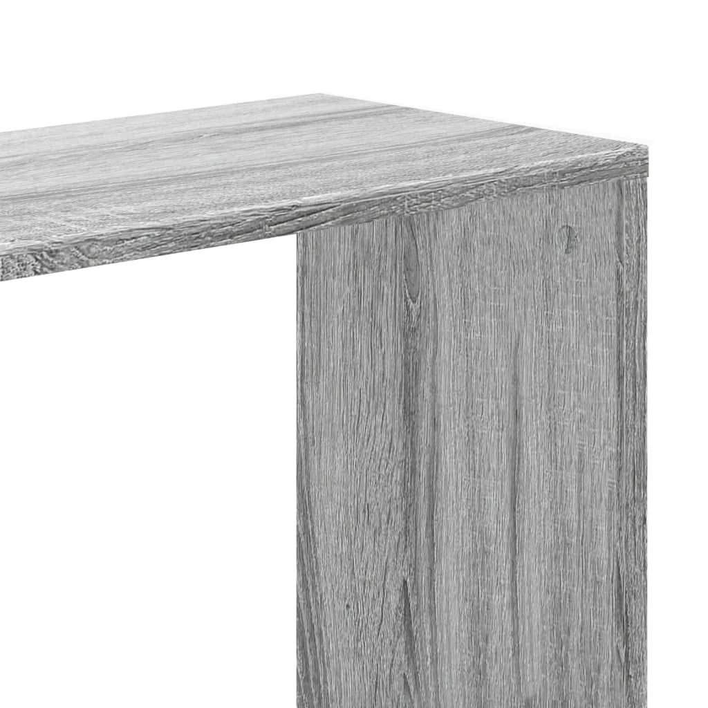 vidaXL Librería de 5 niveles madera gris Sonoma 80,5x23,5x162,5 cm