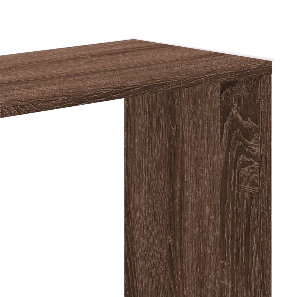 vidaXL Librería de 5 niveles madera marrón roble 80,5x23,5x162,5 cm