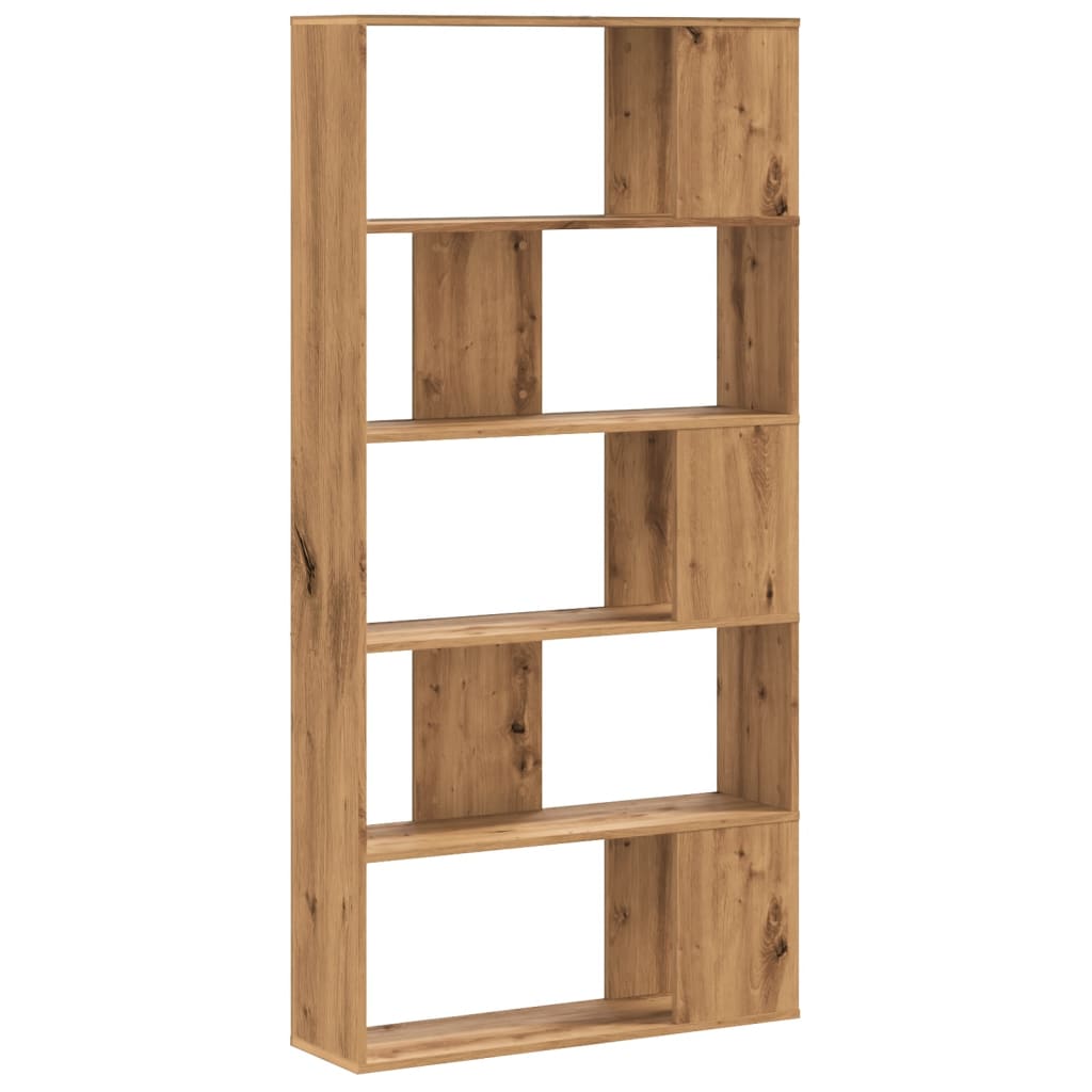 vidaXL Librería de 5 niveles madera roble artesanal 80,5x23,5x162,5 cm