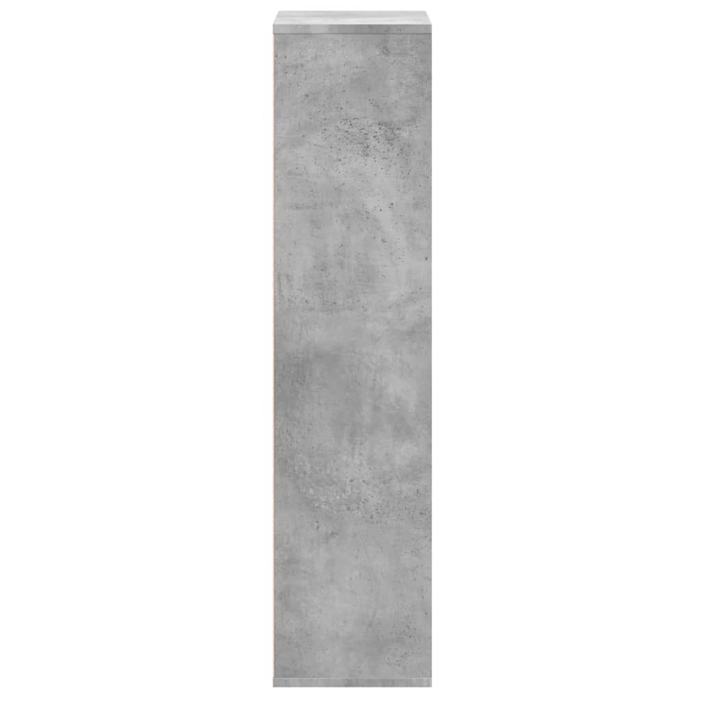 vidaXL Estantería de madera de ingeniería gris hormigón 50x25x105 cm