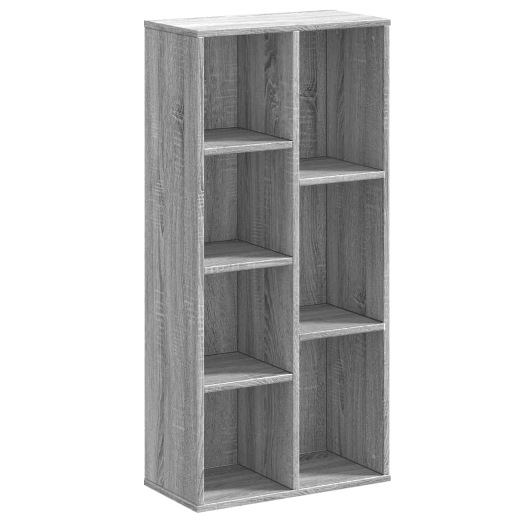 vidaXL Estantería de madera de ingeniería gris Sonoma 50x25x105 cm