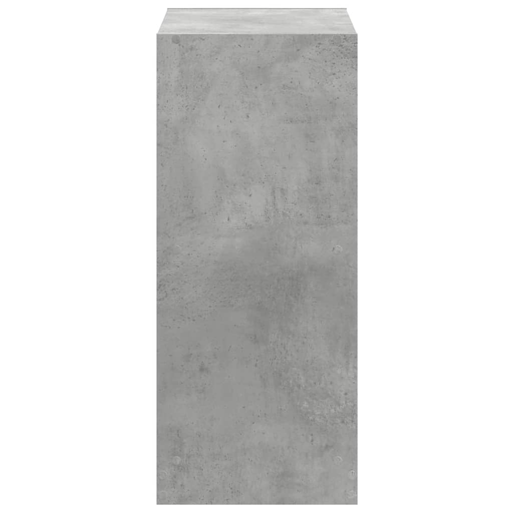 vidaXL Estantería madera de ingeniería gris hormigón 68,5x32x75 cm