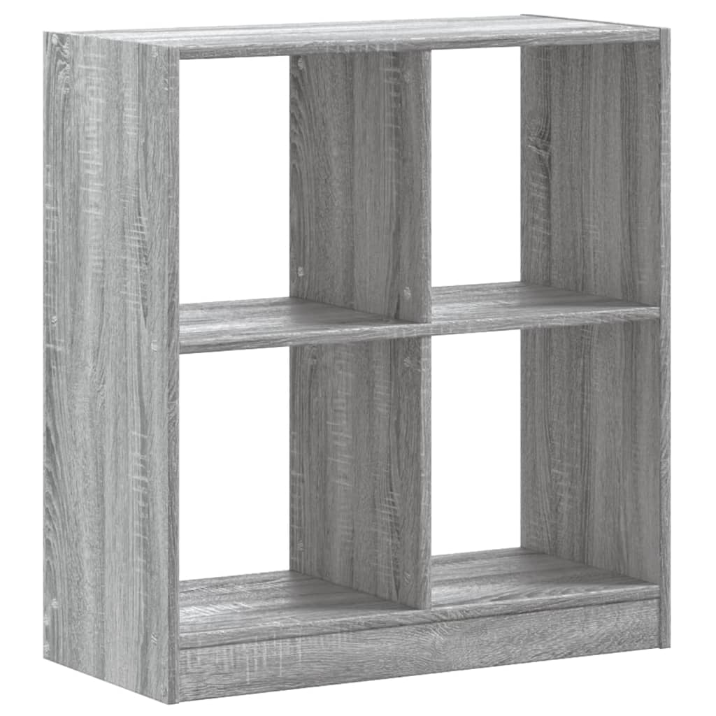 vidaXL Estantería de madera de ingeniería gris Sonoma 68,5x32x75 cm