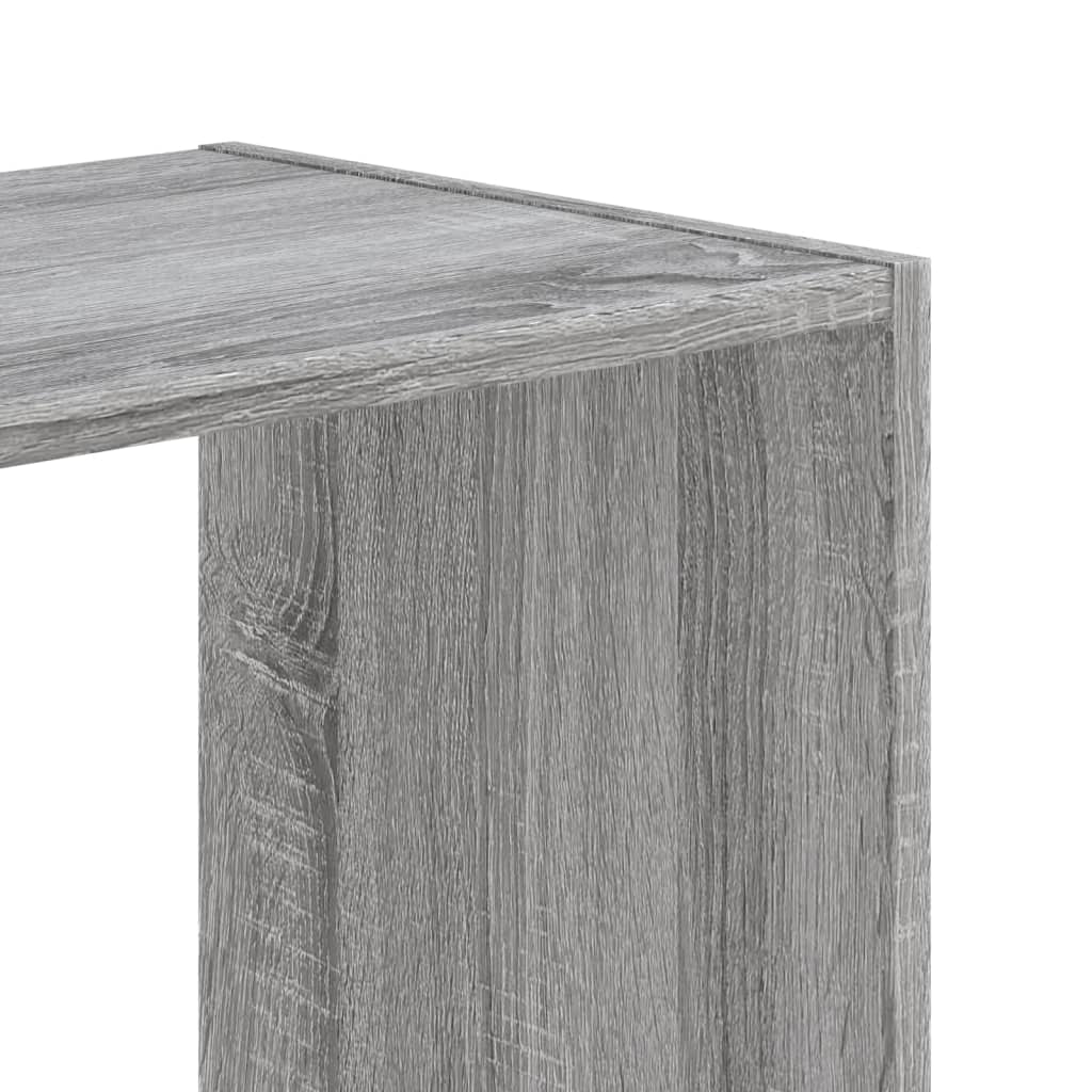 vidaXL Estantería de madera de ingeniería gris Sonoma 68,5x32x75 cm