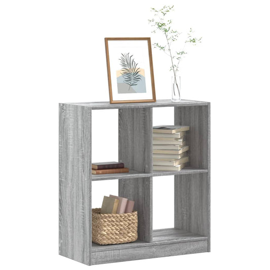 vidaXL Estantería de madera de ingeniería gris Sonoma 68,5x32x75 cm