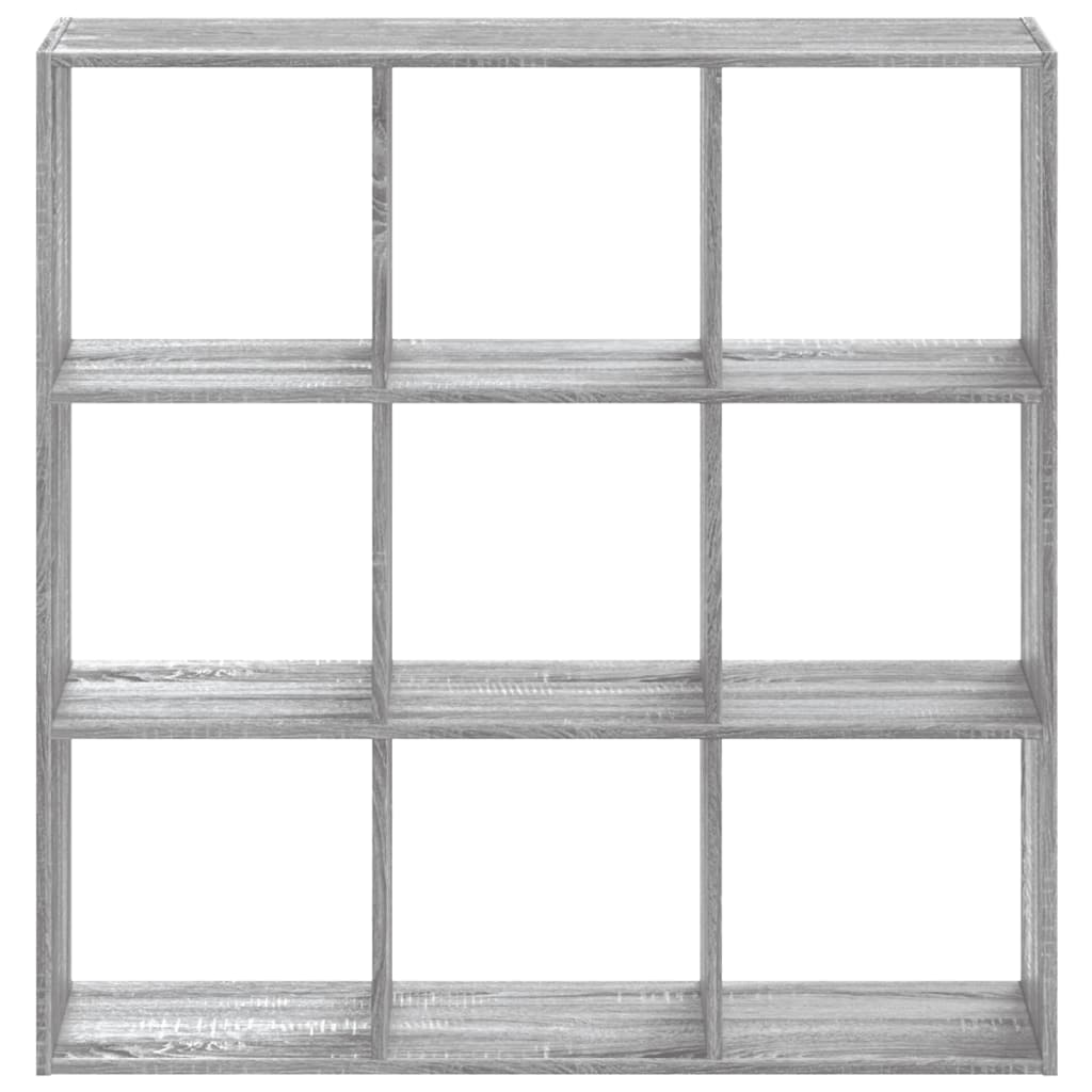 vidaXL Estantería madera de ingeniería gris Sonoma 102x32x102 cm