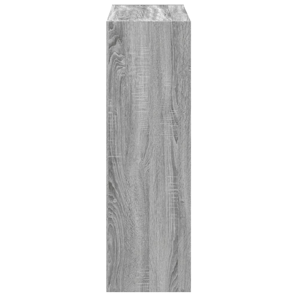 vidaXL Estantería madera de ingeniería gris Sonoma 102x32x102 cm