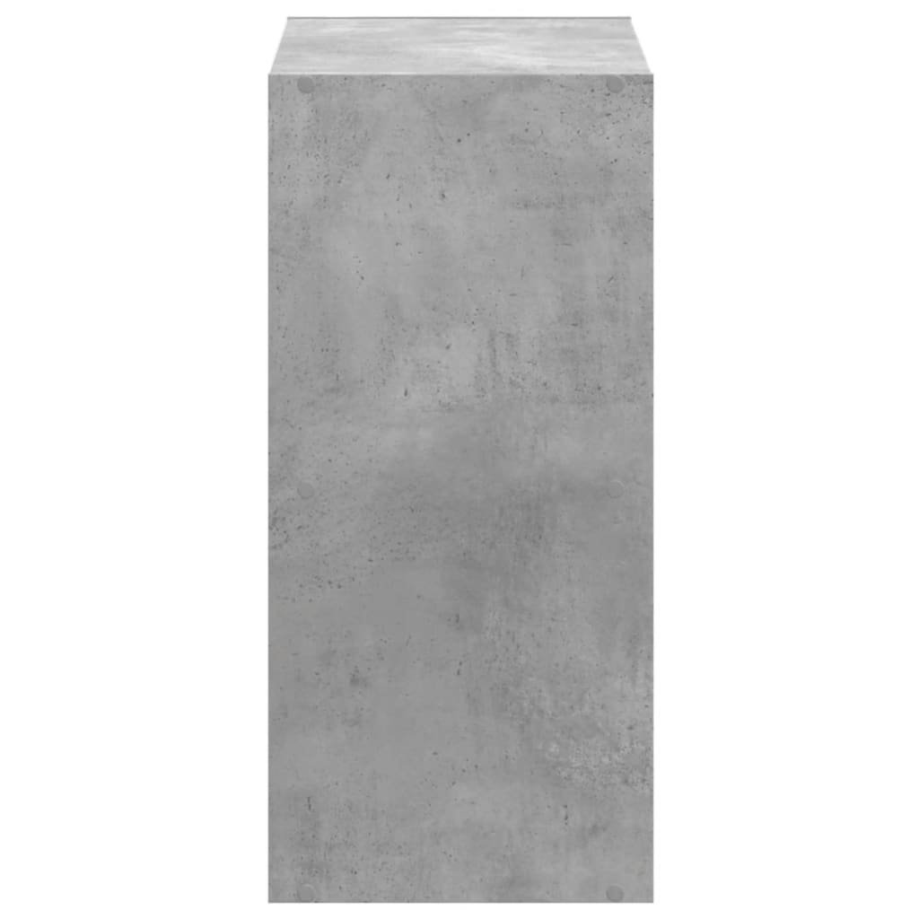 vidaXL Estantería madera de ingeniería gris hormigón 68,5x32x68,5 cm