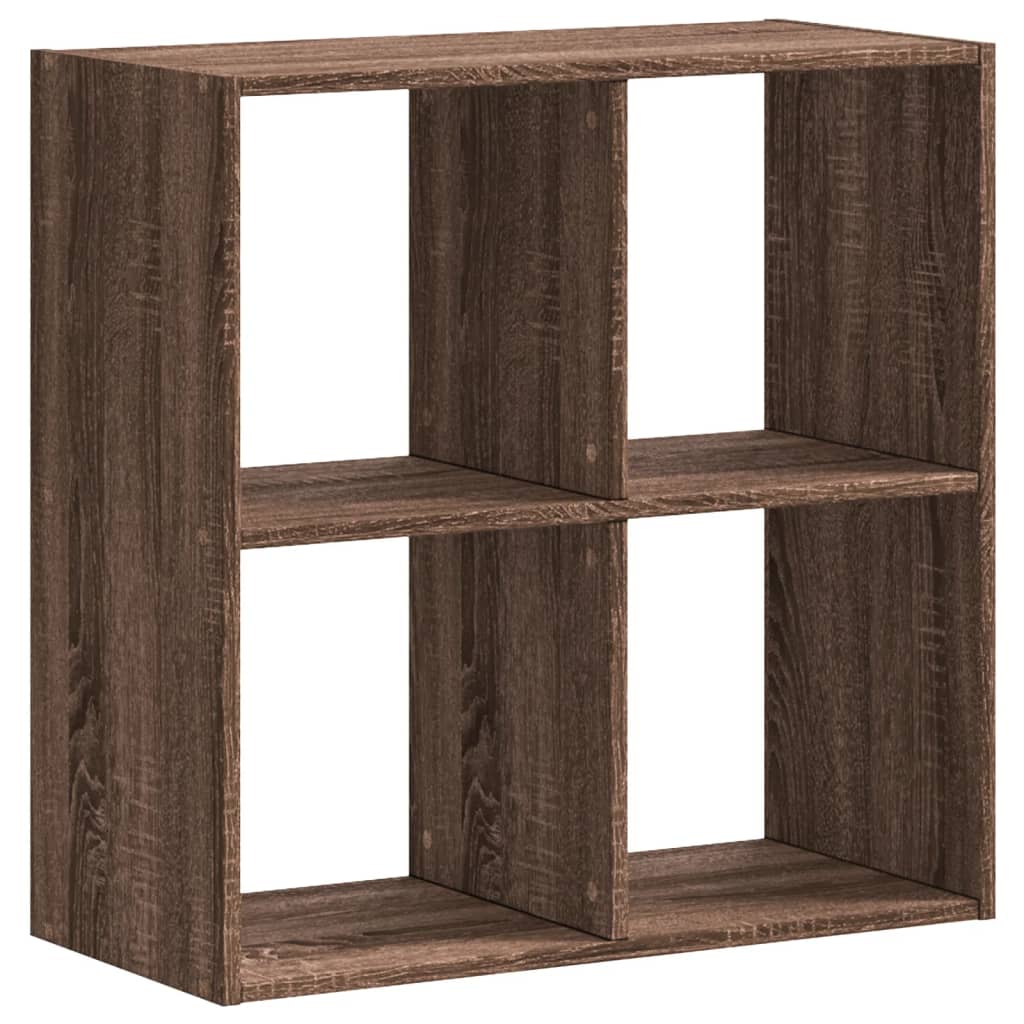 vidaXL Estantería de madera ingeniería marrón roble 68,5x32x68,5 cm