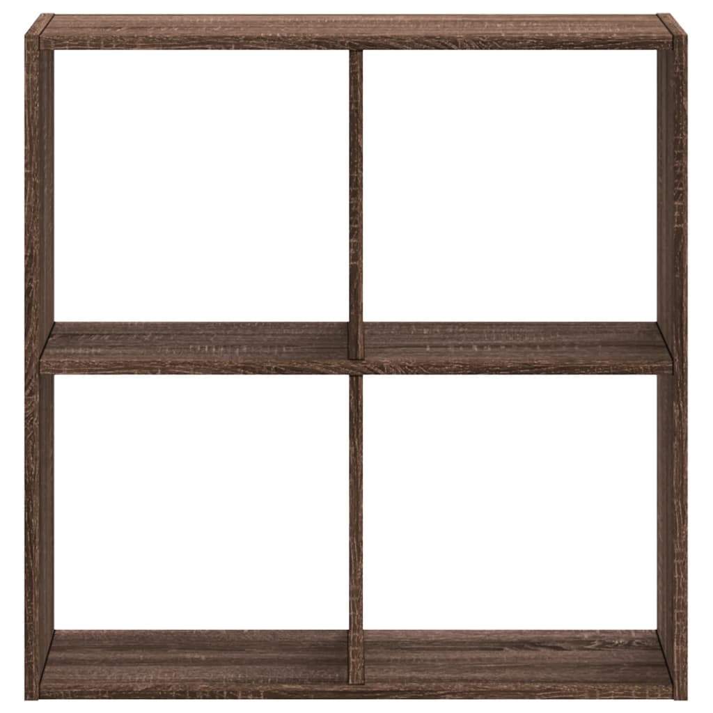 vidaXL Estantería de madera ingeniería marrón roble 68,5x32x68,5 cm