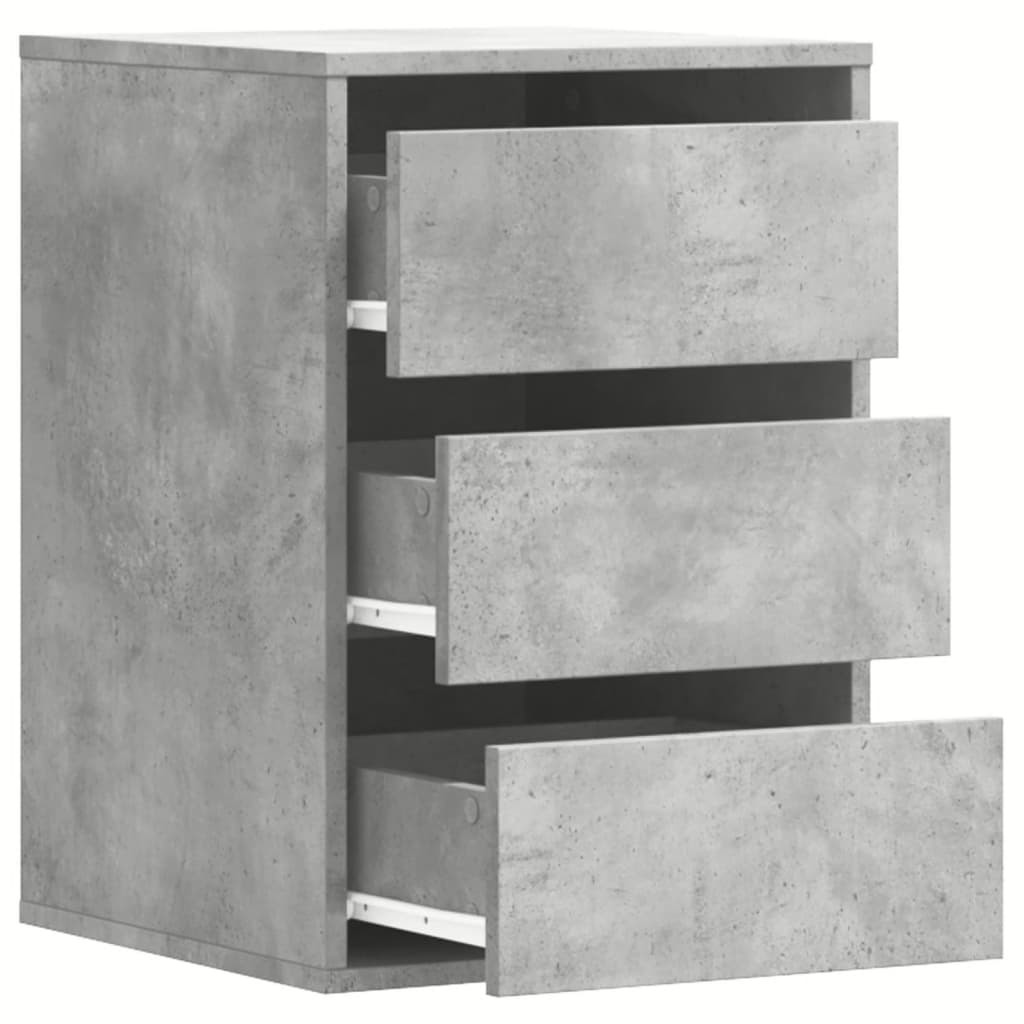 vidaXL Cajonera de esquina madera ingeniería gris hormigón 40x41x58 cm