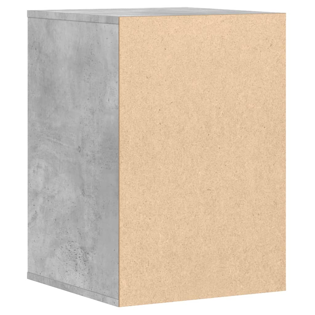 vidaXL Cajonera de esquina madera ingeniería gris hormigón 40x41x58 cm