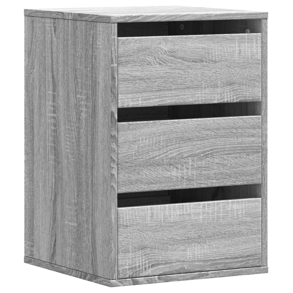 vidaXL Cajonera de esquina madera ingeniería gris Sonoma 40x41x58 cm