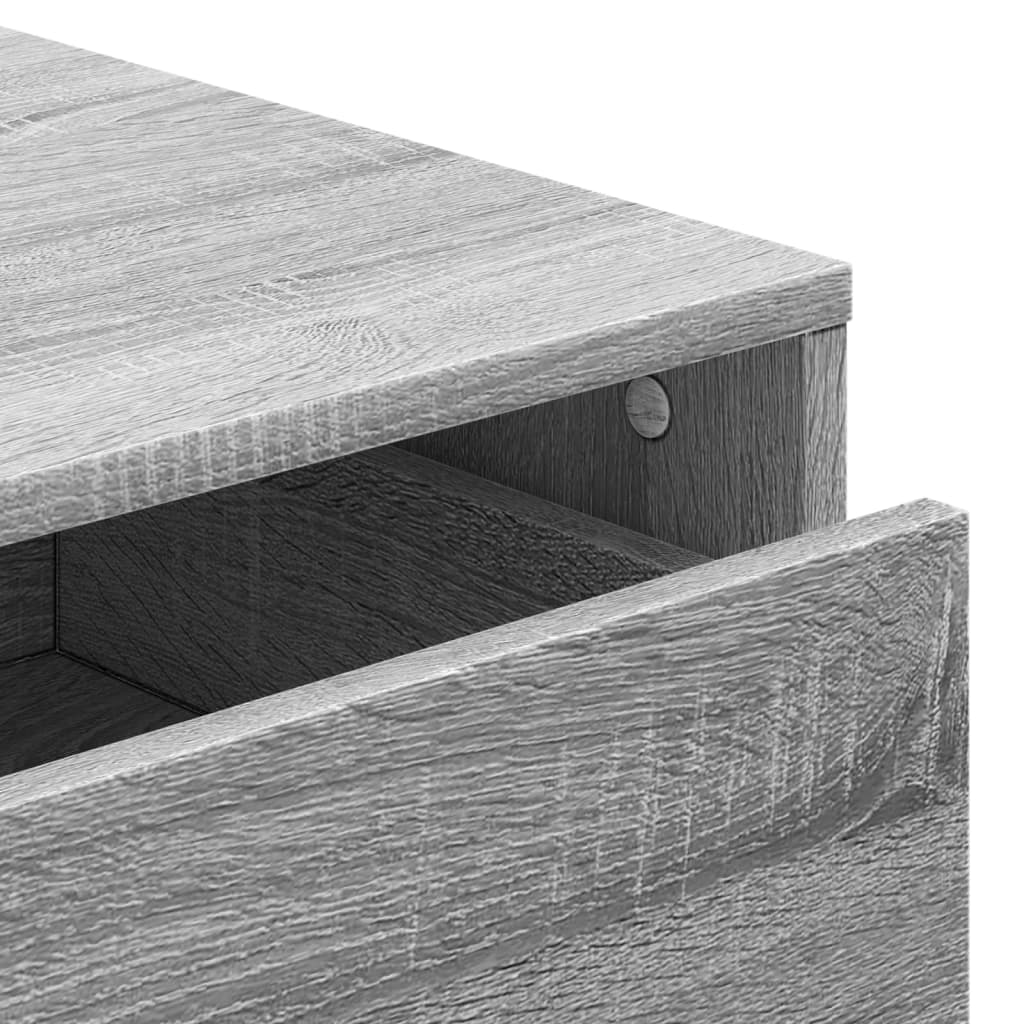 vidaXL Cajonera de esquina madera ingeniería gris Sonoma 40x41x58 cm