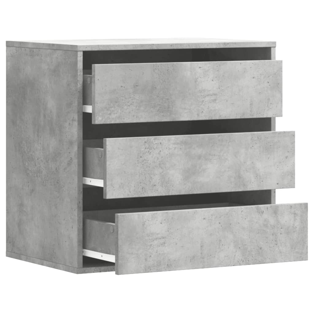 vidaXL Cajonera de esquina madera ingeniería gris hormigón 60x41x58 cm