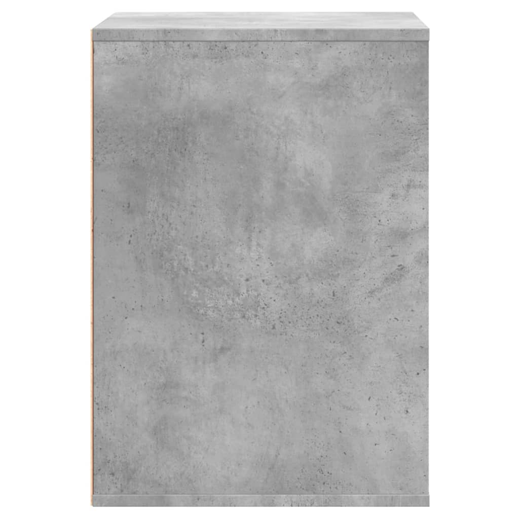 vidaXL Cajonera de esquina madera ingeniería gris hormigón 60x41x58 cm