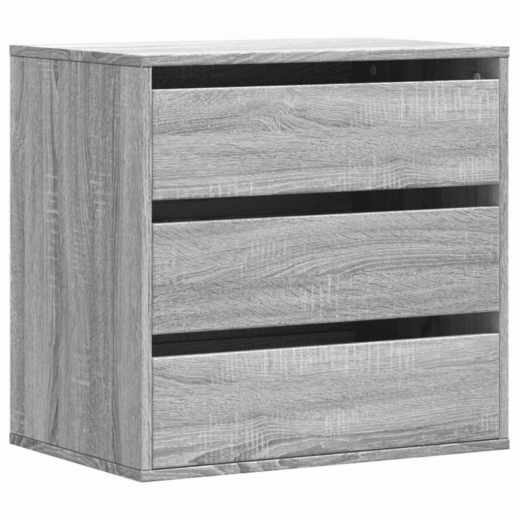 vidaXL Cajonera de esquina madera ingeniería gris Sonoma 60x41x58 cm