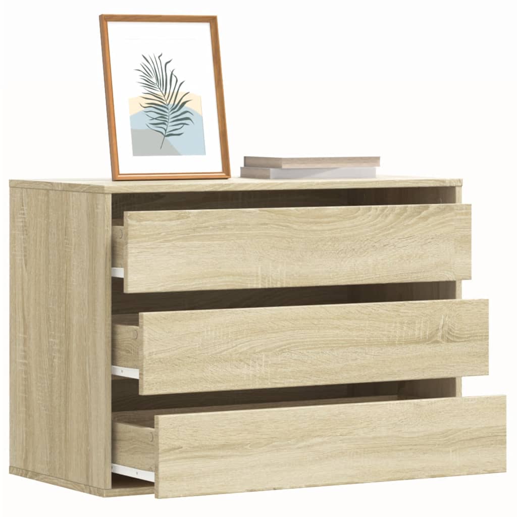 vidaXL Cajonera de esquina madera ingeniería roble Sonoma 80x41x58 cm