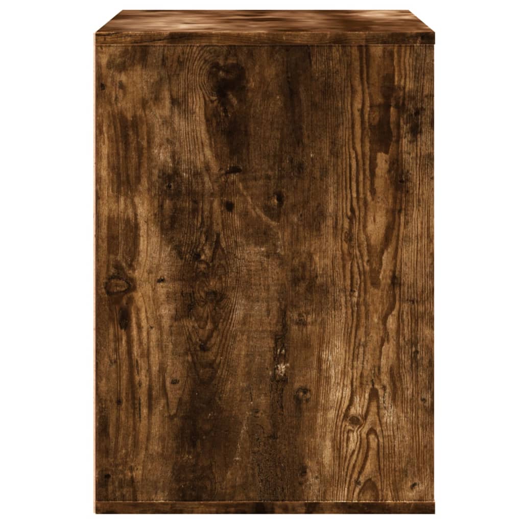 vidaXL Cajonera de esquina madera ingeniería roble ahumado 80x41x58 cm