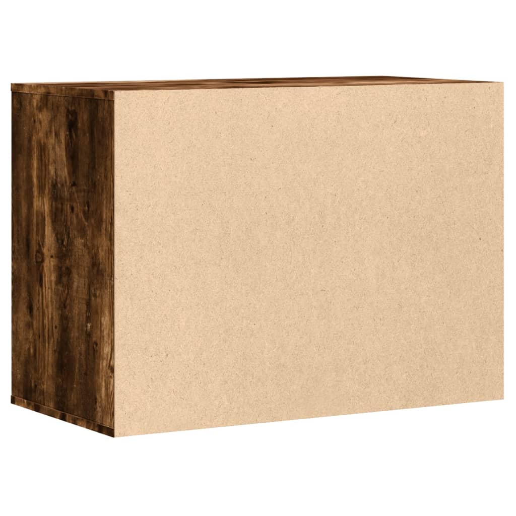 vidaXL Cajonera de esquina madera ingeniería roble ahumado 80x41x58 cm