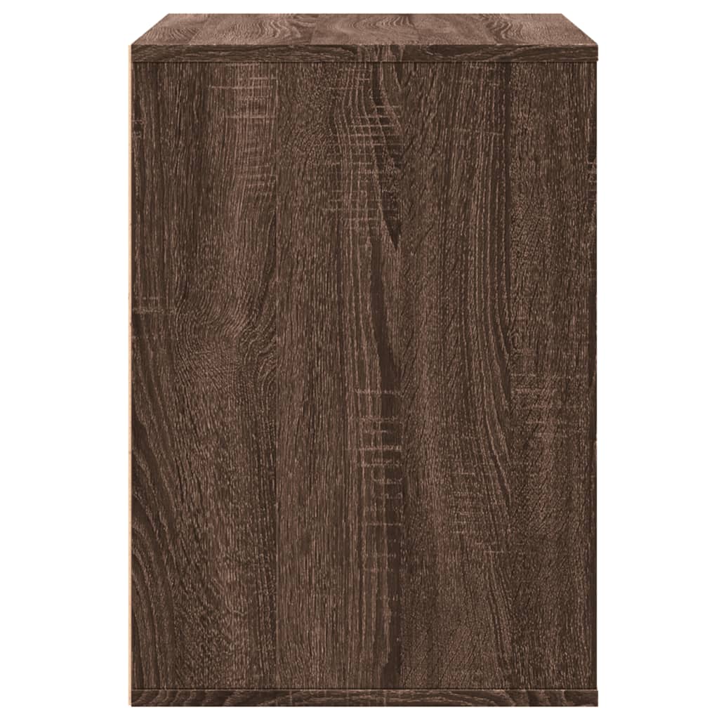 vidaXL Cajonera de esquina madera ingeniería marrón roble 80x41x58 cm