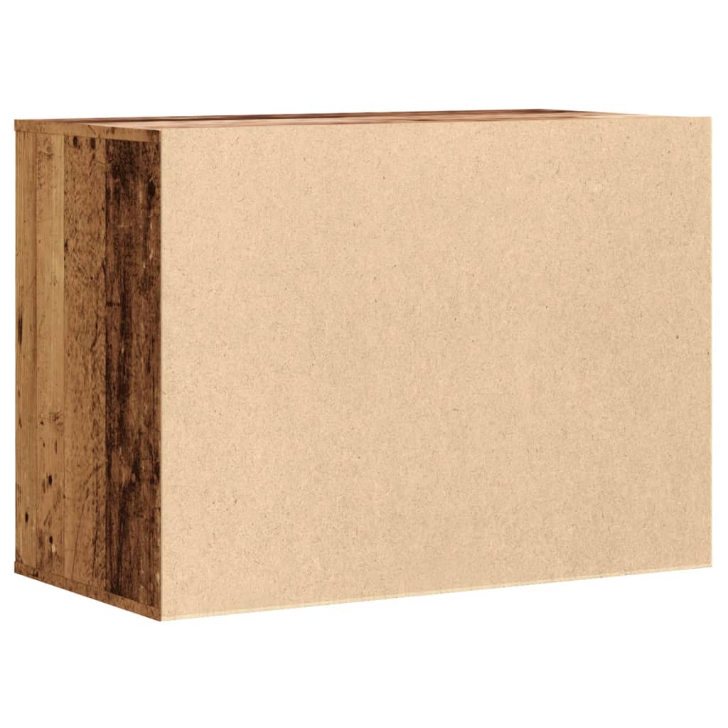 vidaXL Cajonera de esquina madera de ingeniería envejecida 80x41x58 cm