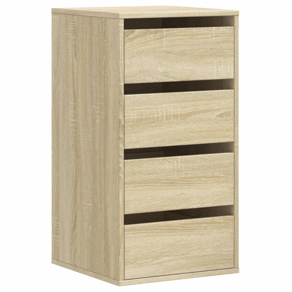 vidaXL Cajonera de esquina madera ingeniería roble Sonoma 40x41x76 cm