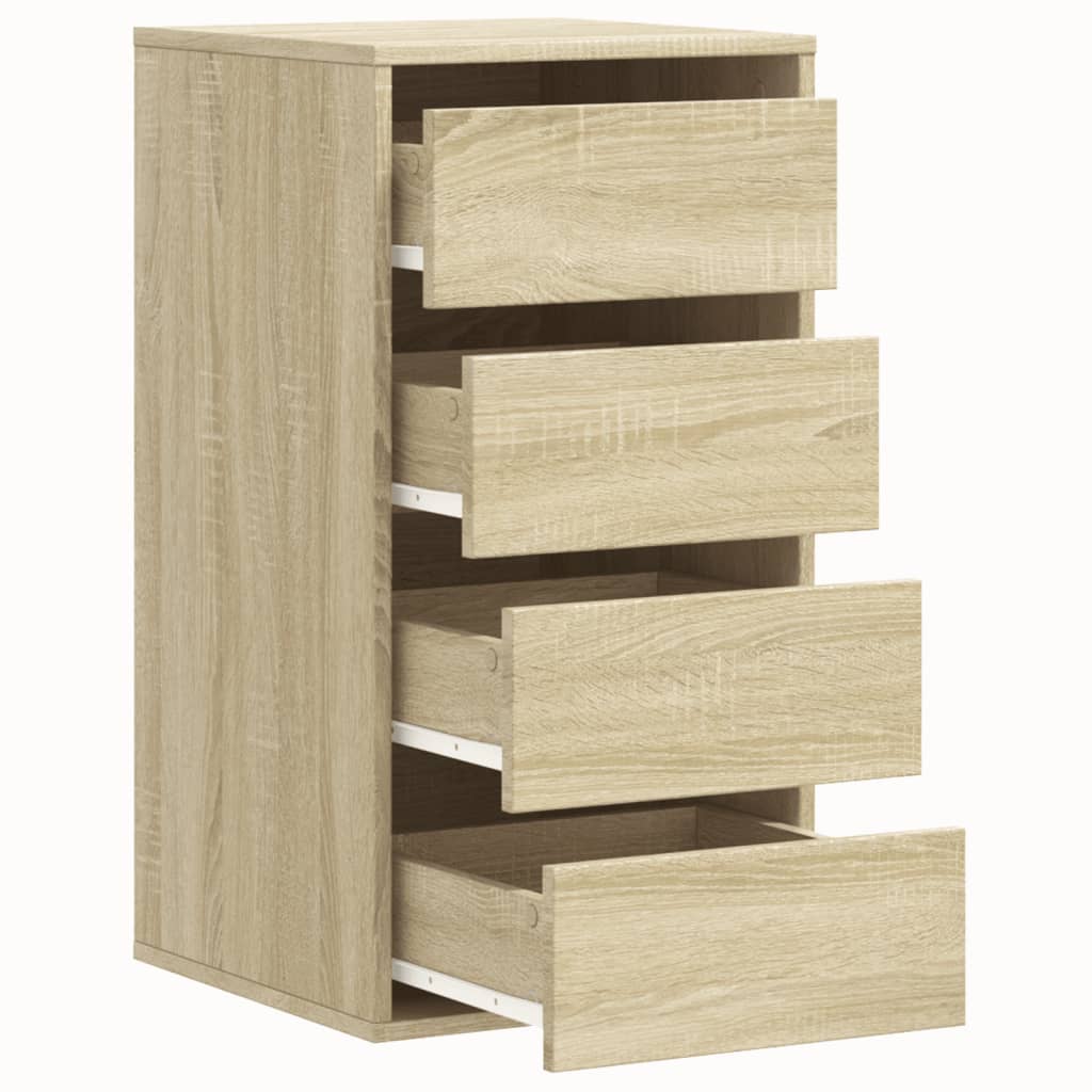 vidaXL Cajonera de esquina madera ingeniería roble Sonoma 40x41x76 cm