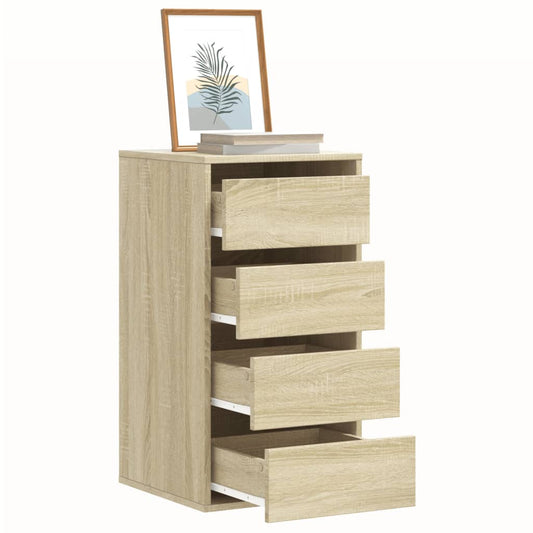 vidaXL Cajonera de esquina madera ingeniería roble Sonoma 40x41x76 cm