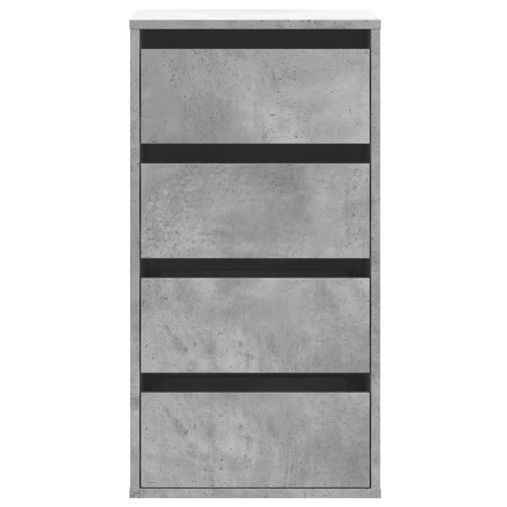 vidaXL Cajonera de esquina madera ingeniería gris hormigón 40x41x76 cm