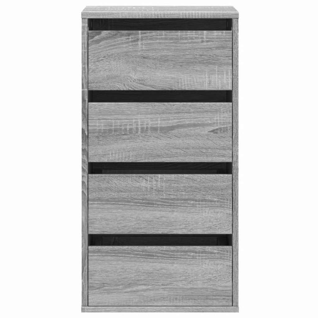 vidaXL Cajonera de esquina madera ingeniería gris Sonoma 40x41x76 cm