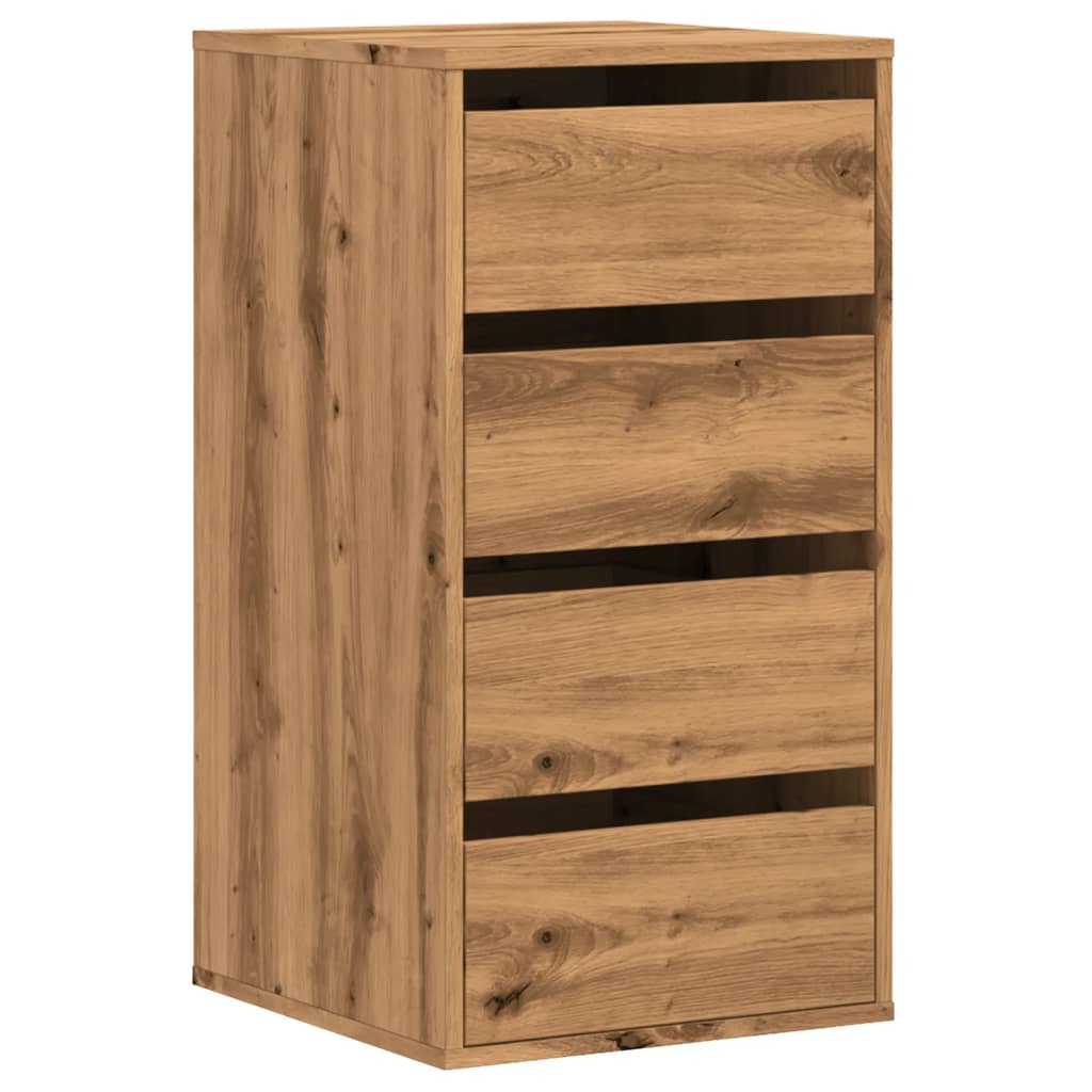 vidaXL Cajonera de esquina madera ingeniería roble artisan 40x41x76 cm