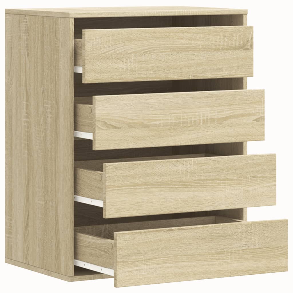 vidaXL Cajonera de esquina madera ingeniería roble Sonoma 60x41x76 cm