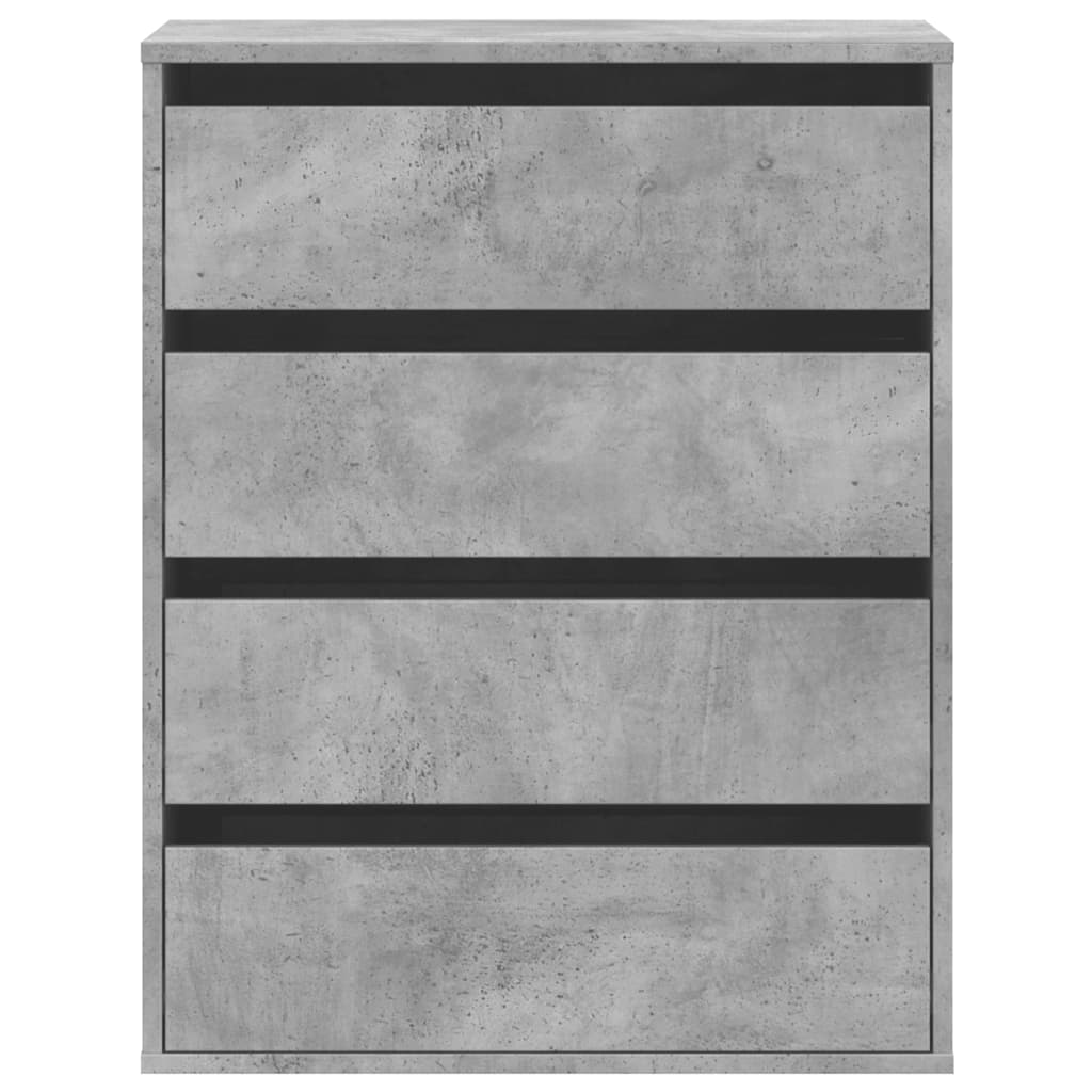 vidaXL Cajonera de esquina madera ingeniería gris hormigón 60x41x76 cm