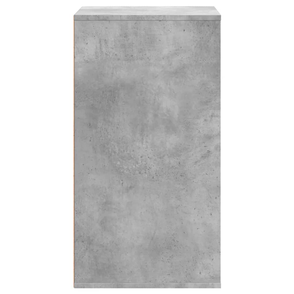 vidaXL Cajonera de esquina madera ingeniería gris hormigón 60x41x76 cm