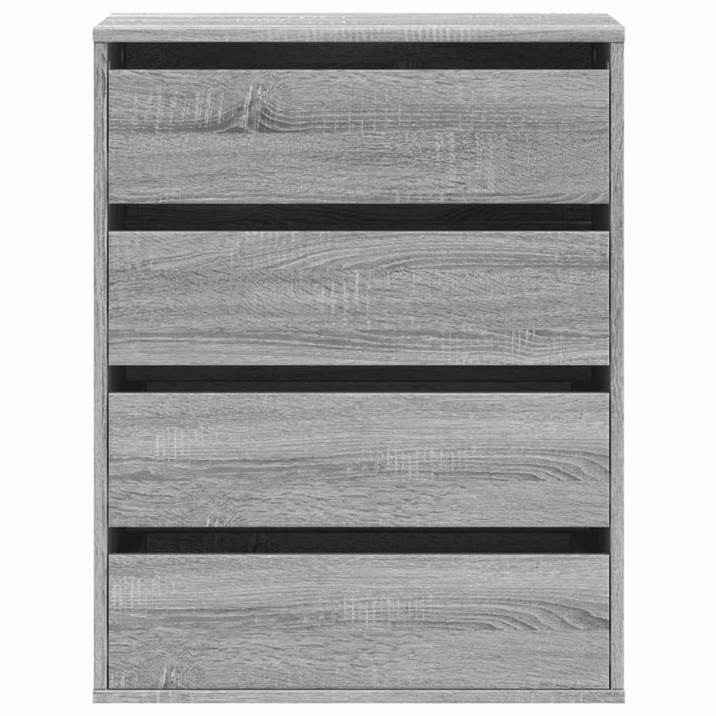 vidaXL Cajonera de esquina madera ingeniería gris Sonoma 60x41x76 cm