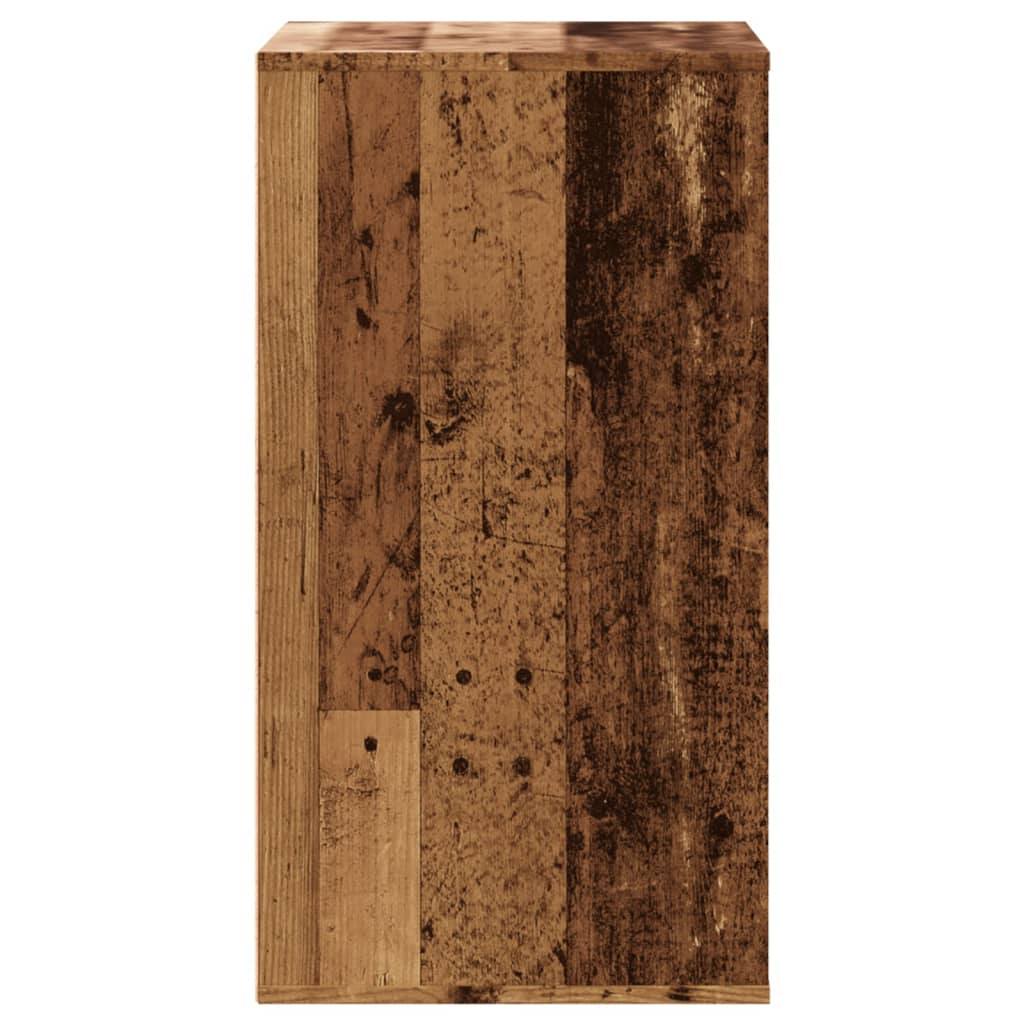 vidaXL Cajonera de esquina madera de ingeniería envejecido 60x41x76 cm