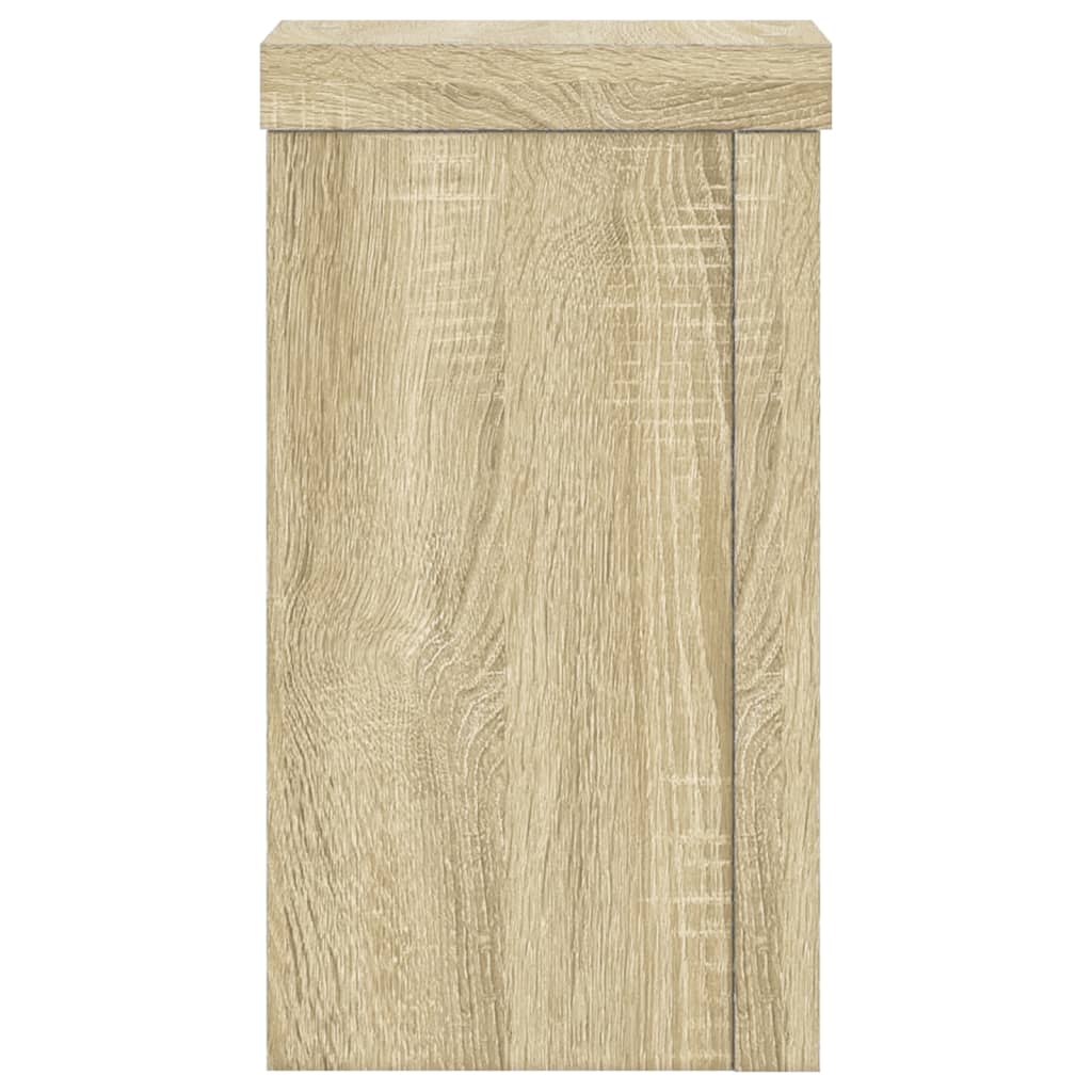 vidaXL Soportes de plantas 2 uds madera roble Sonoma 10x10x18 cm