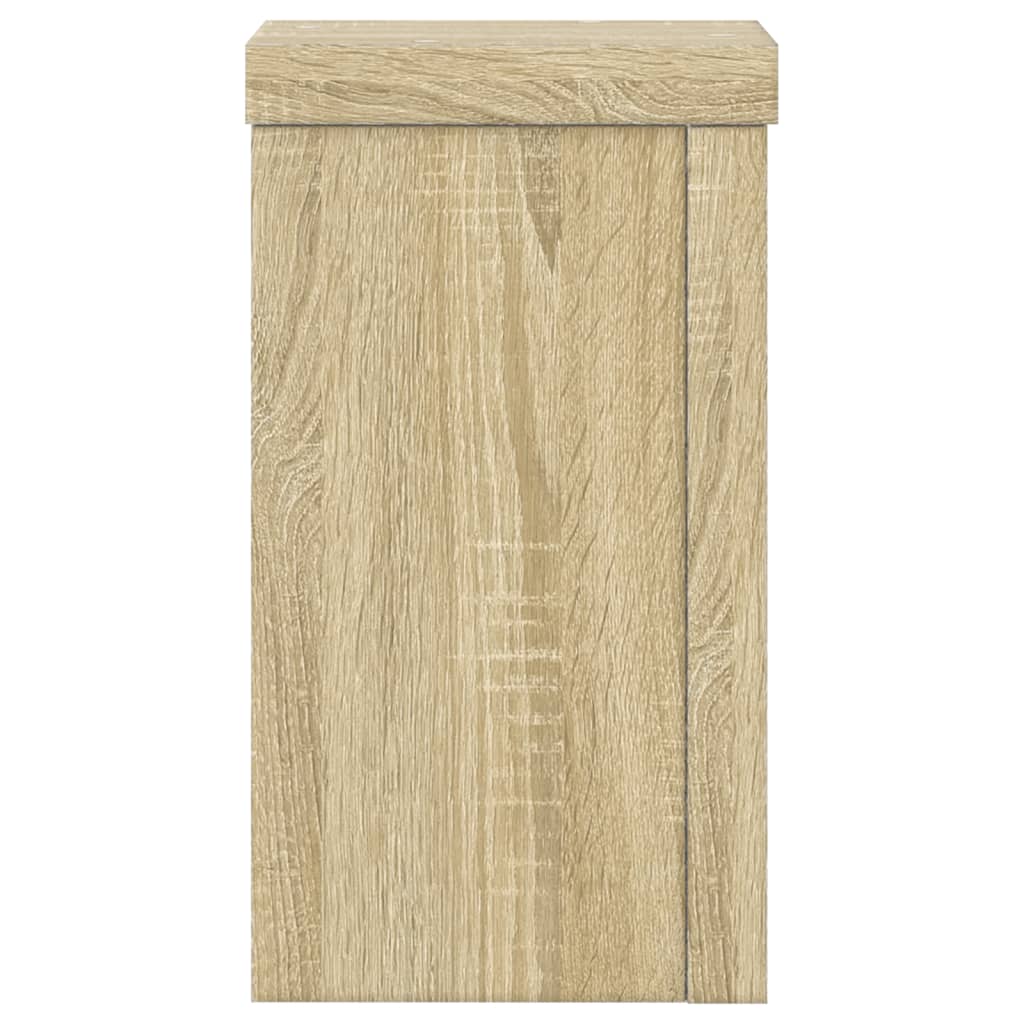 vidaXL Soportes de plantas 2 uds madera roble Sonoma 10x10x18 cm