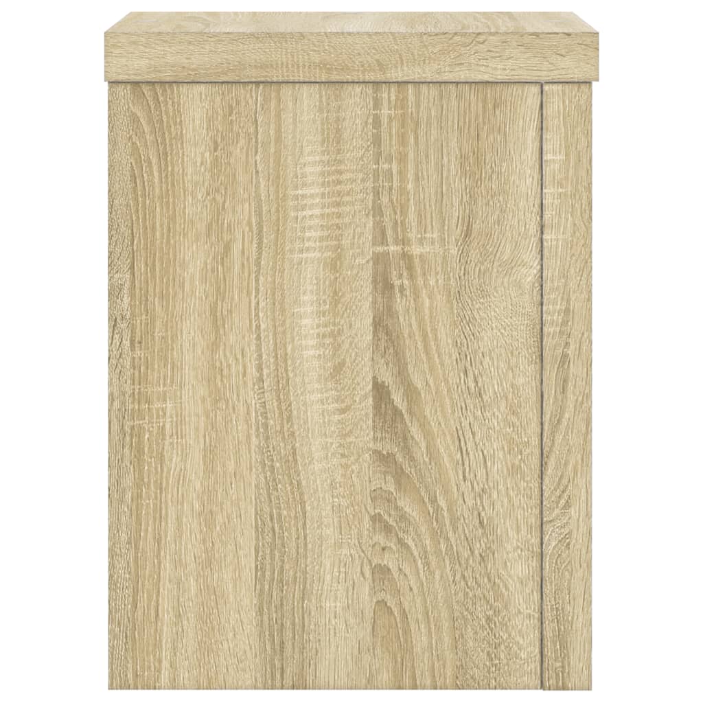 vidaXL Soportes de plantas 2 uds madera roble Sonoma 15x15x20 cm