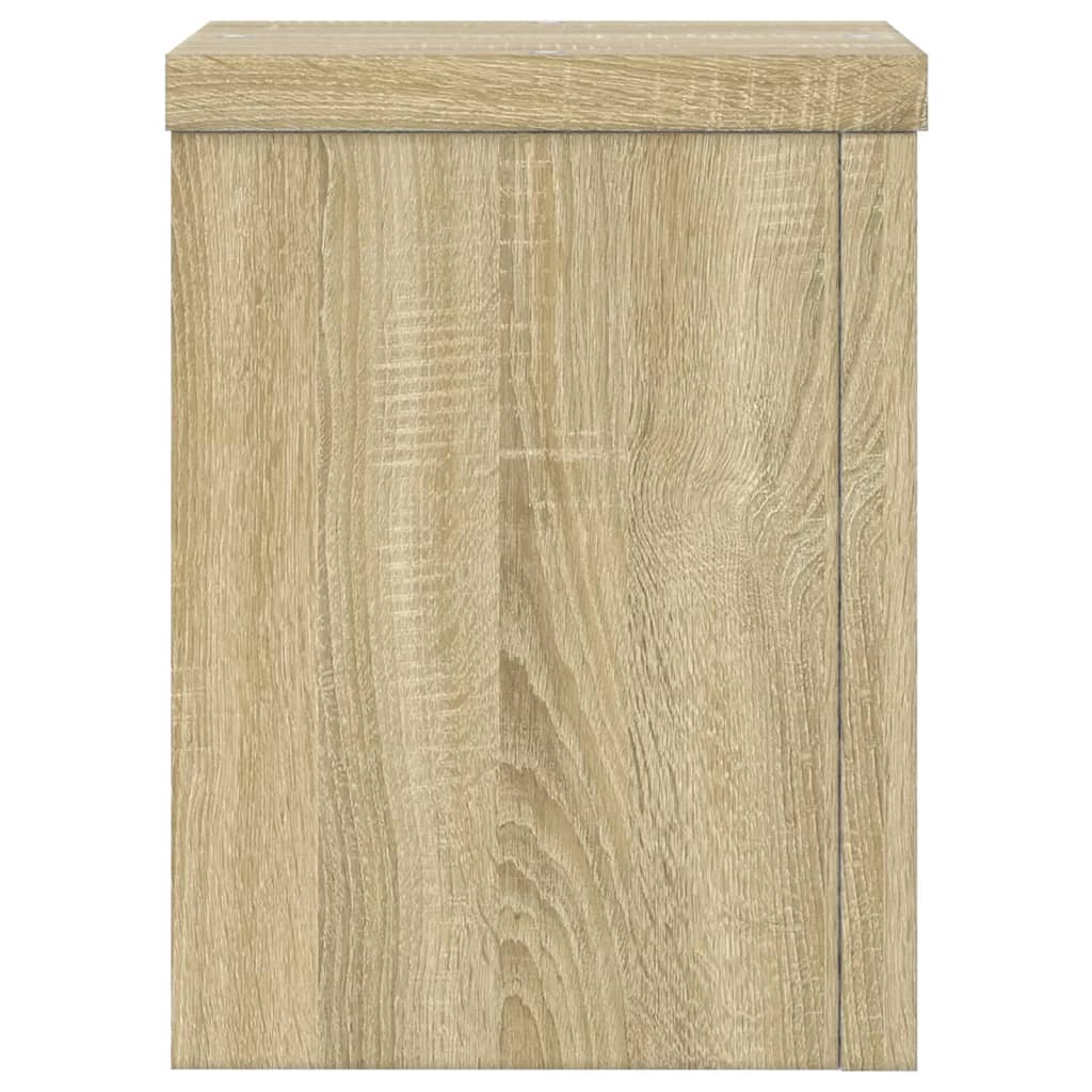 vidaXL Soportes de plantas 2 uds madera roble Sonoma 15x15x20 cm