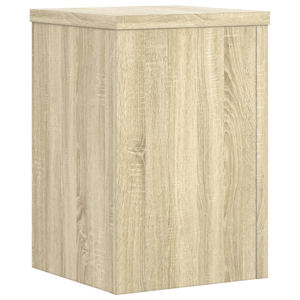 vidaXL Soportes de plantas 2 uds madera roble Sonoma 20x20x30 cm