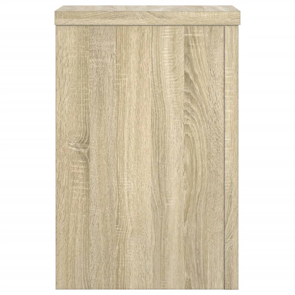 vidaXL Soportes de plantas 2 uds madera roble Sonoma 20x20x30 cm