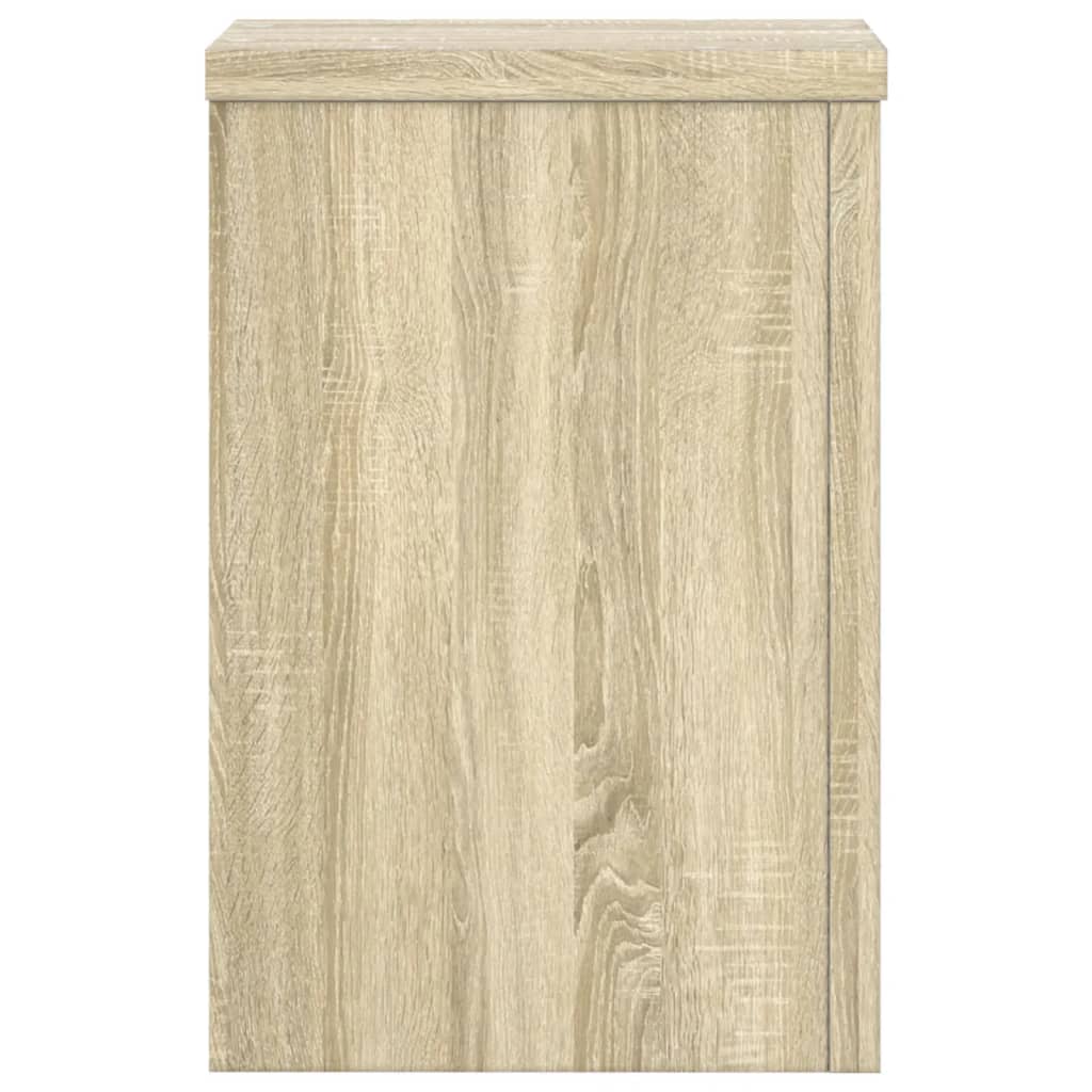 vidaXL Soportes de plantas 2 uds madera roble Sonoma 20x20x30 cm