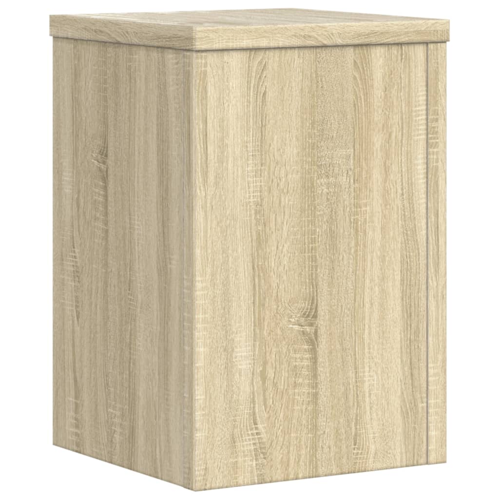 vidaXL Soportes de plantas 2 uds madera roble Sonoma 20x20x30 cm